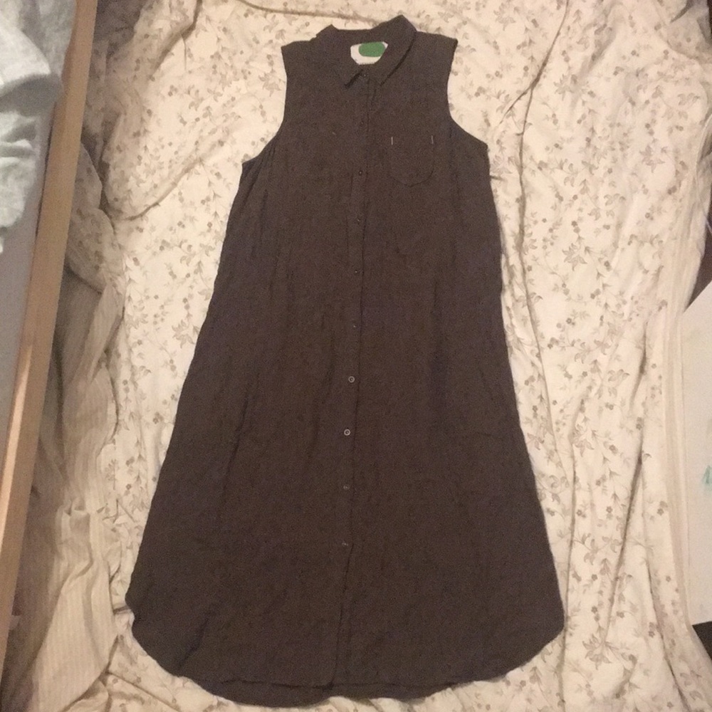 💙 Anthropologie Parsons' Linen Blend Shirtdress